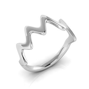wave fashion ring 3D model