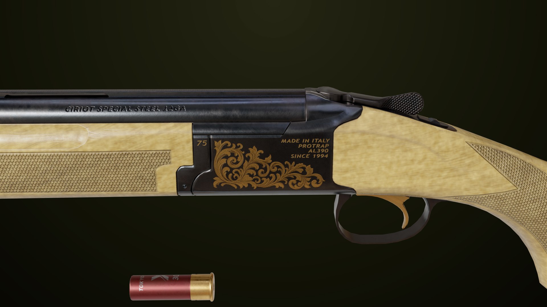 Double Barrel Shotguns 01 Single Mat All PBR Unity UE Textures 3D model https://p.turbosquid.com/ts-thumb/G8/ew5gx4/Hs/classic_shotgun01_0043/jpg/1757661748/1920x1080/fit_q87/0b9986a91c402f506421376a3c1058aa77cff33a/classic_shotgun01_0043.jpg