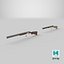 Double Barrel Shotguns 01 Single Mat All PBR Unity UE Textures