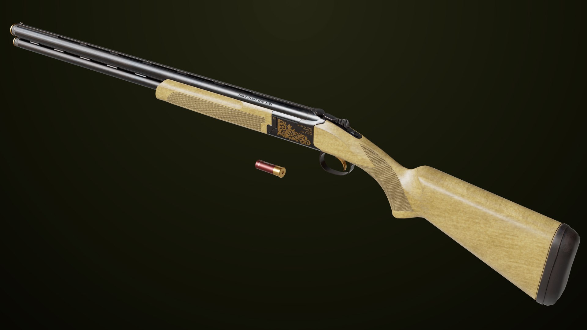 Double Barrel Shotguns 01 Single Mat All PBR Unity UE Textures 3D model https://p.turbosquid.com/ts-thumb/G8/ew5gx4/qd/classic_shotgun01_0048/jpg/1757661752/1920x1080/fit_q87/19611e060256d22d891d46e3abd3378d1414246c/classic_shotgun01_0048.jpg