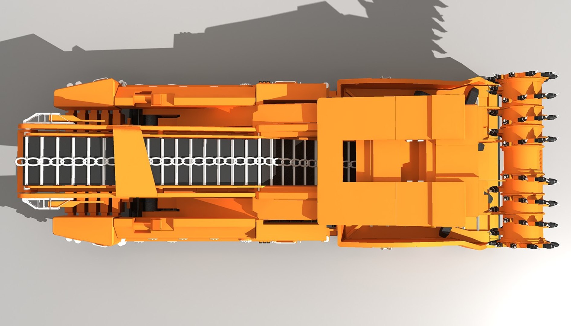 Continuous Miner 3d Model
