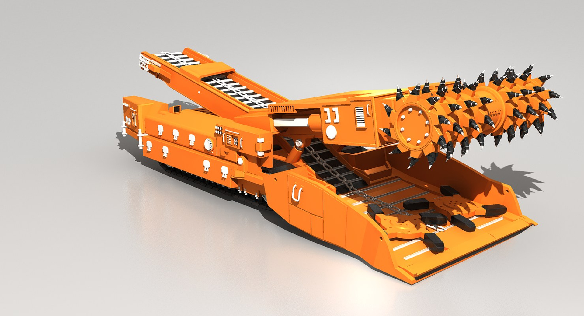 continuous miner 3d model