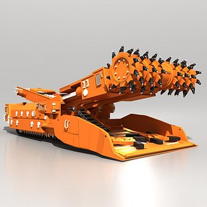 continuous miner 3d model