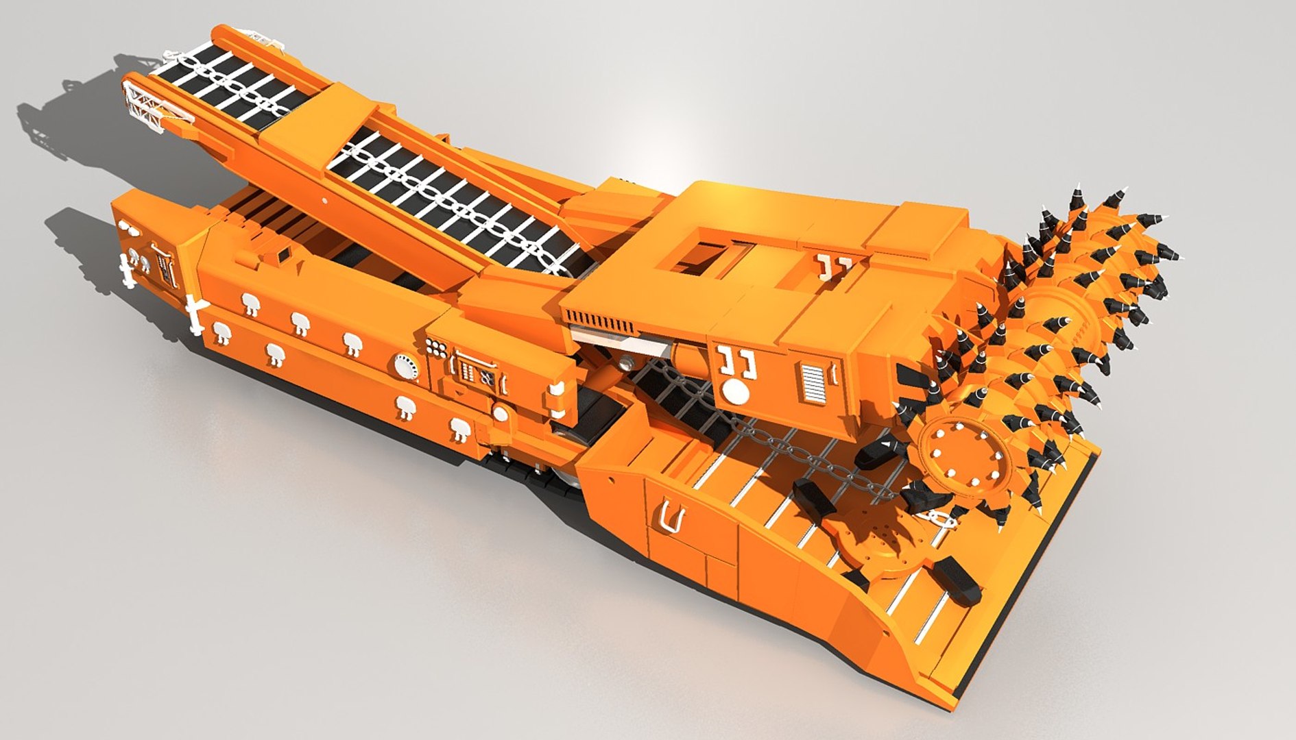 Continuous Miner 3d Model