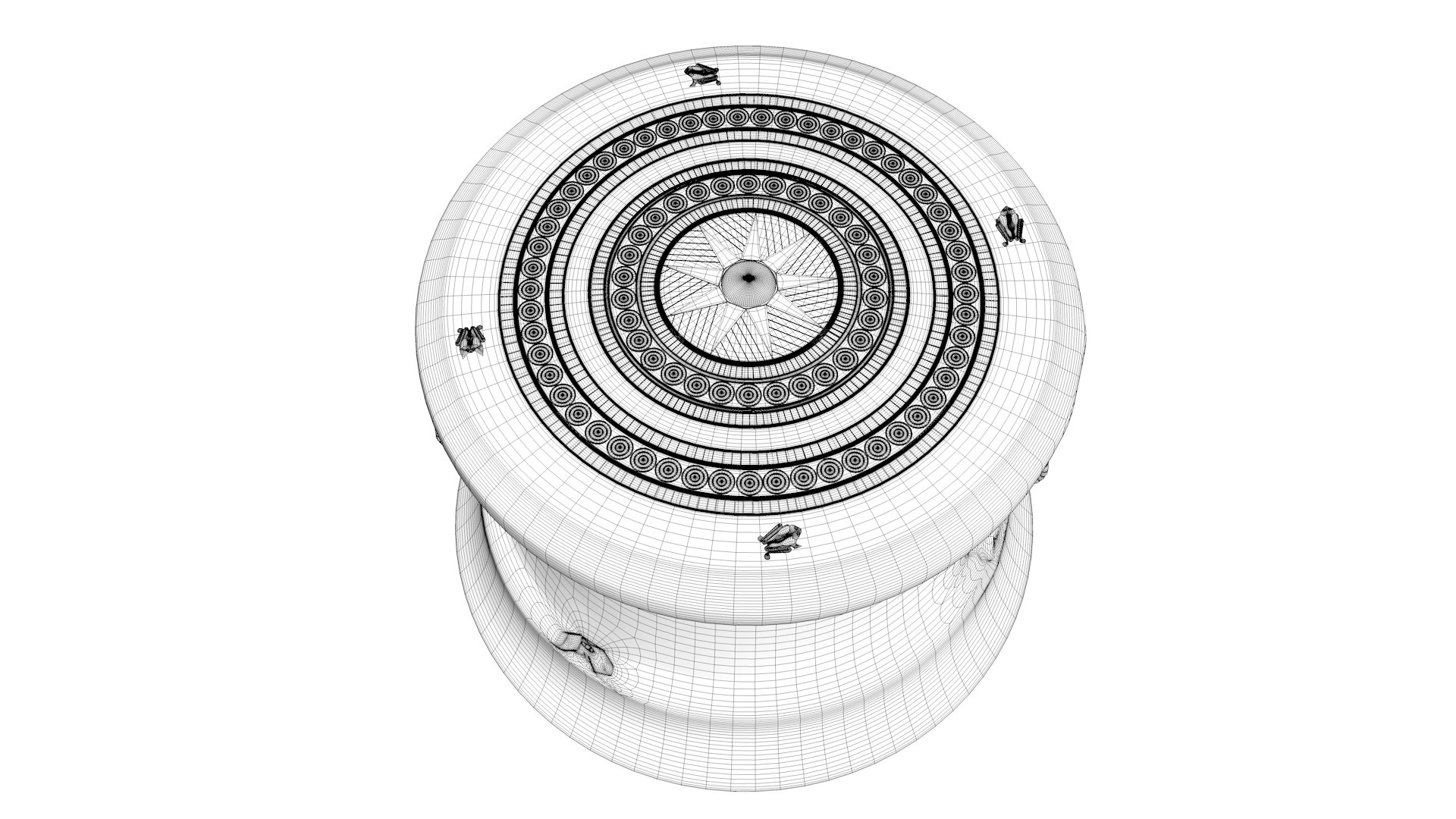 3D Model Antique Bronze Drum TurboSquid 1751111