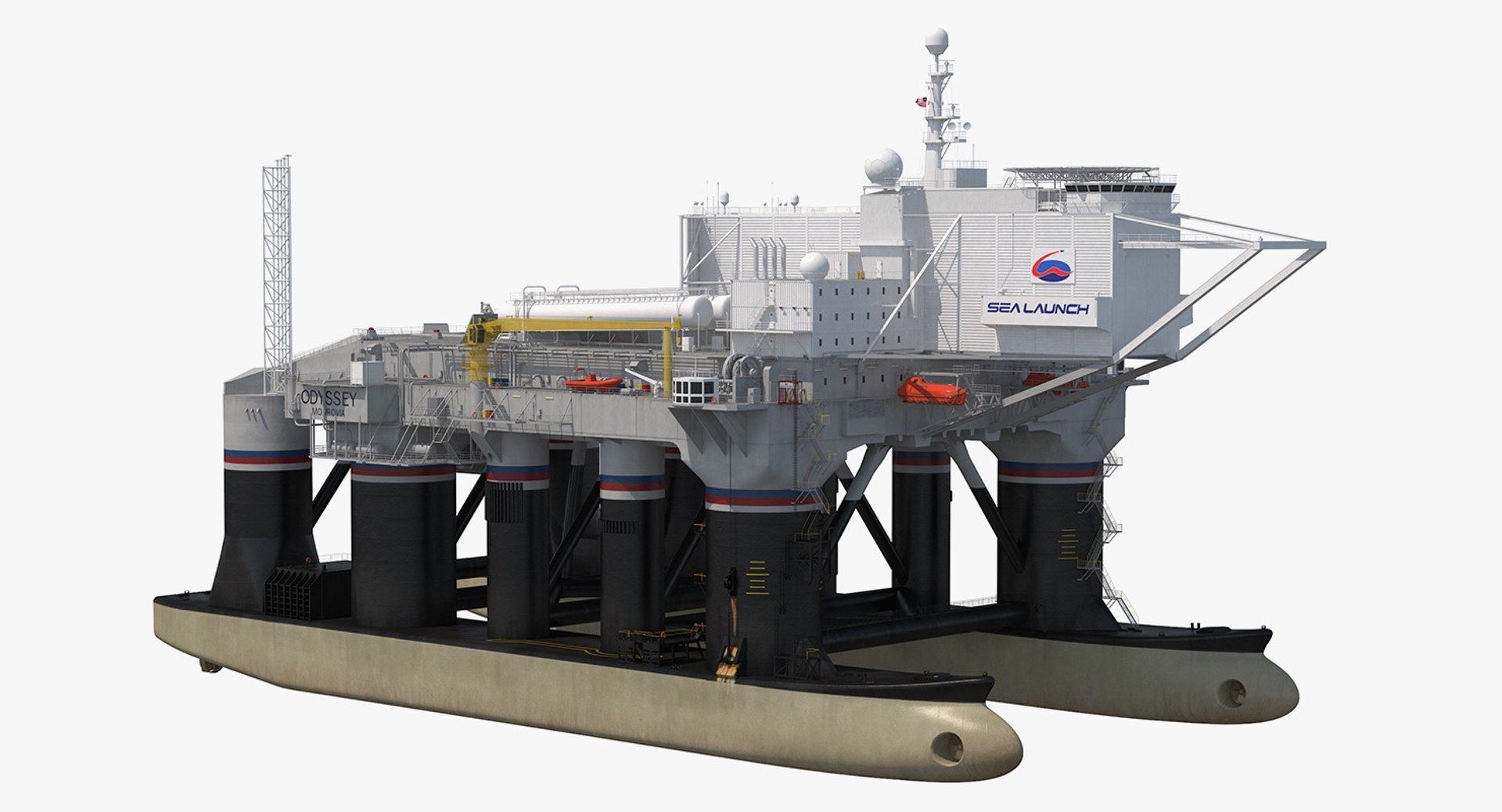 Mobile Spacecraft Launch Platform 3D Model 3D model preview