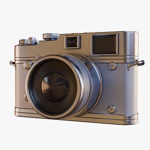 Silver Film Camera 3D