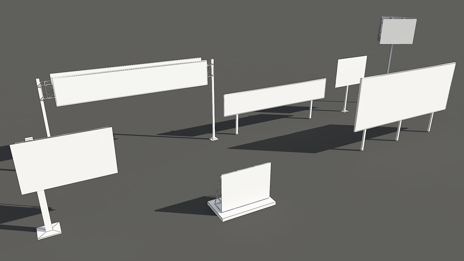 Modern Urban Billboard Collection 3D model https://p.turbosquid.com/ts-thumb/G8/todBER/HO/wireframe/jpg/1791216990/1920x1080/fit_q87/7ec3735e7ee70c85a1b823ef779d8e3a461a5bec/wireframe.jpg