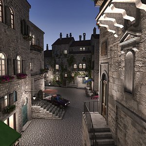 Old Town 26 Night 3D