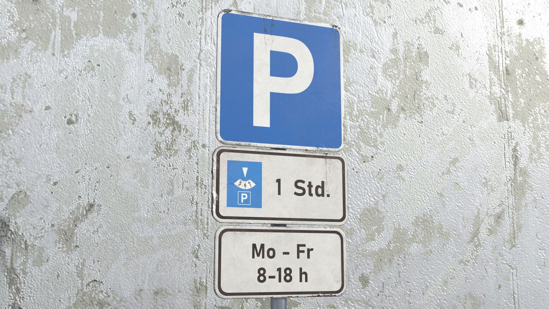 Parking Sign Board HD 3D - TurboSquid 2066341