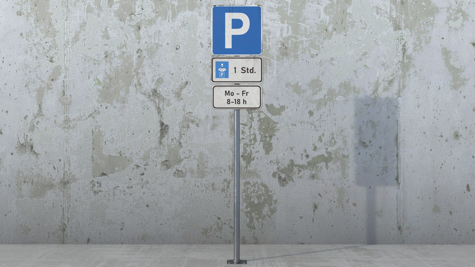 Parking Sign Board HD 3D - TurboSquid 2066341