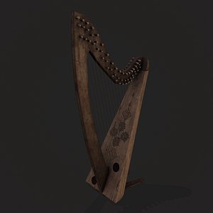 Medieval Harp 3D