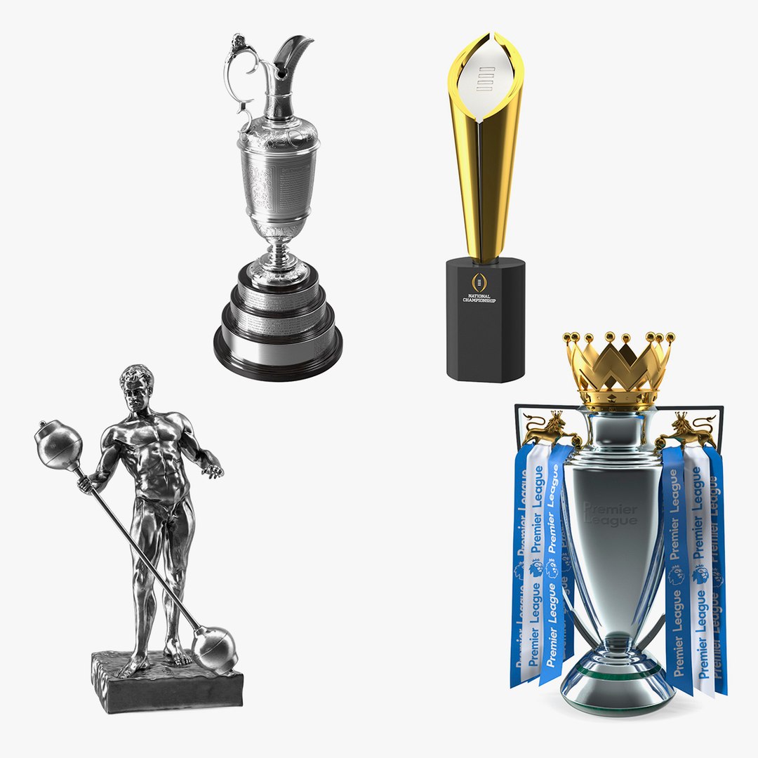 Sports Trophies Collection 5 3D model preview