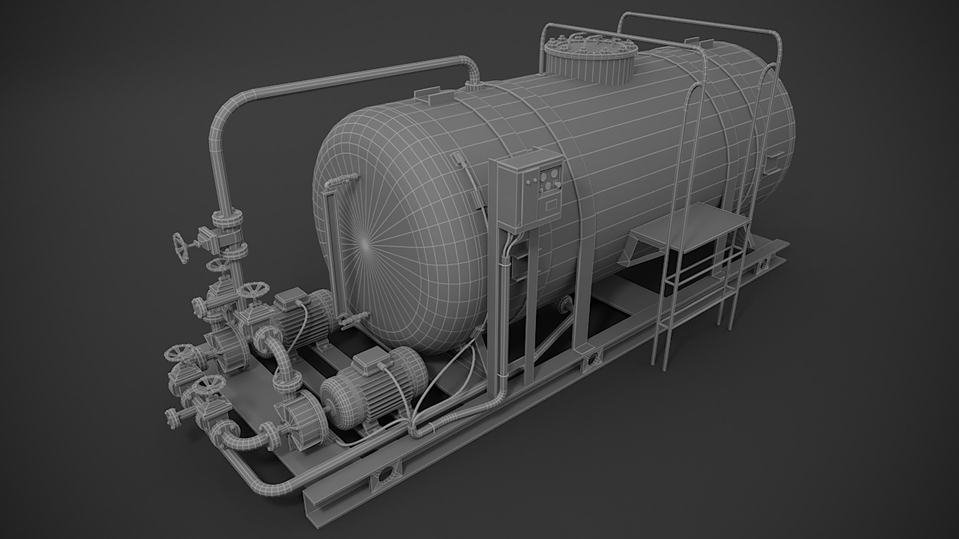 Oil storage 3D model - TurboSquid 1567477