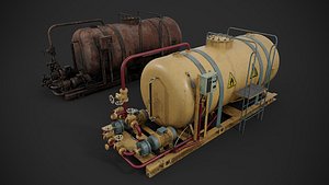 Oil storage with pump station