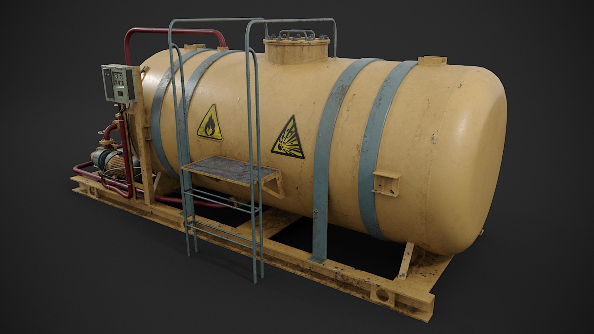 Oil storage 3D model - TurboSquid 1567477