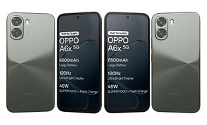 OPPO A6x 5G Olive Green 3D