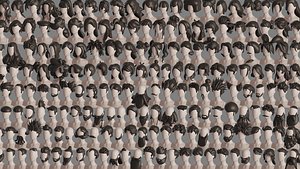 3D Stylised Hair Mega Bundle model