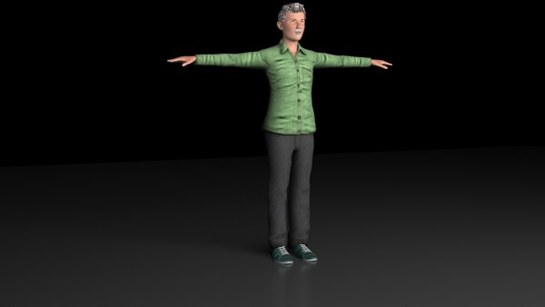 3D teen boy model