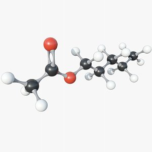 Amyl Acetate  Molecule With PBR 4K 8K