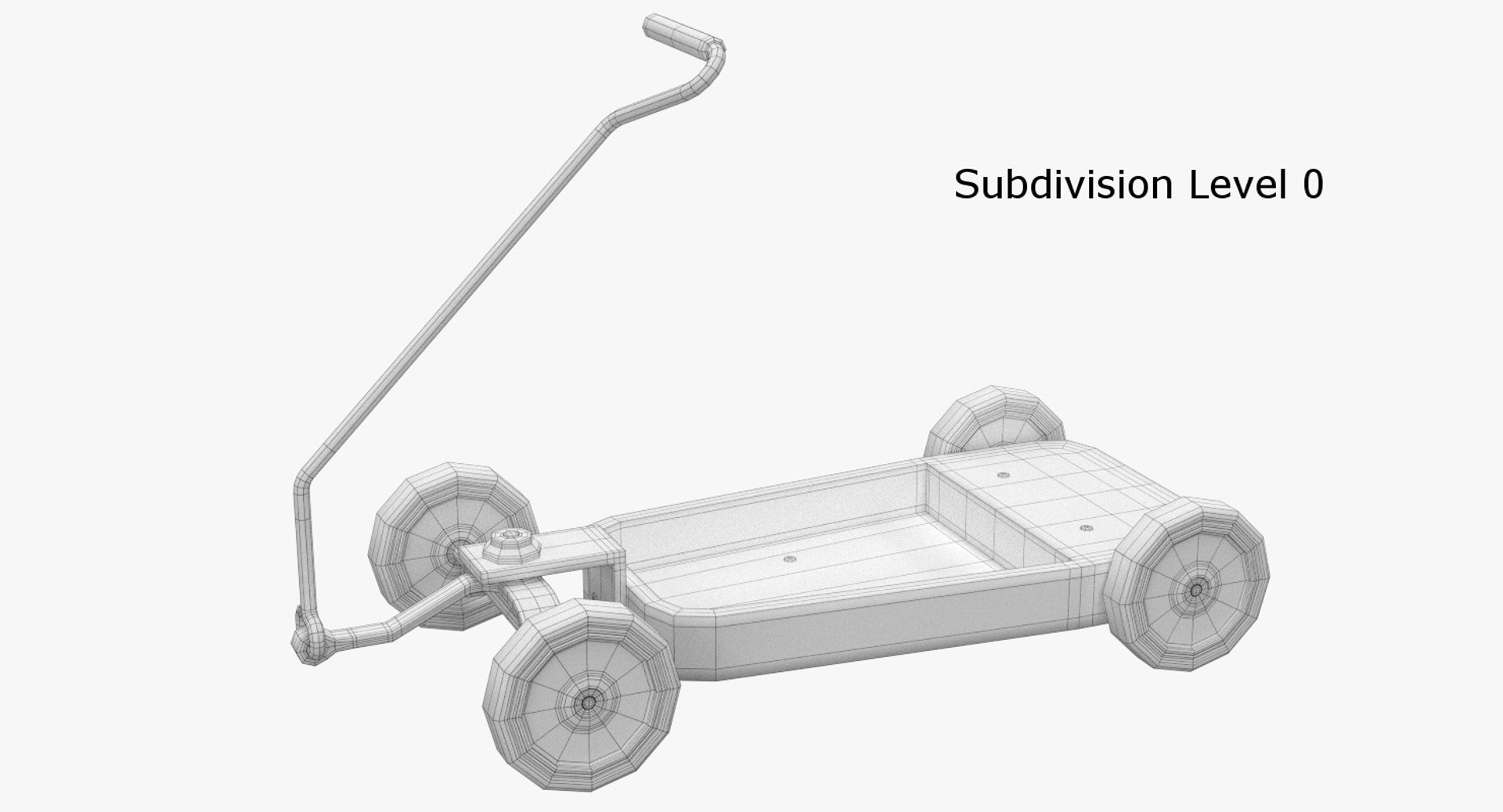 radio flyer wagon 3d model