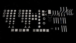 Generic Kitbash 99 pieces - generic stars gears signs pipes