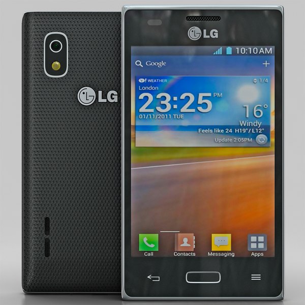 modelo 3d LG Optimus L5 Dual E615 Negro - TurboSquid 771416