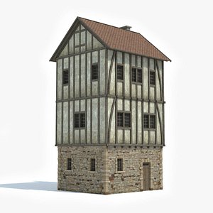 ready medieval house 3D model