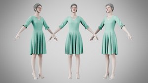 Dress 06 Cyan