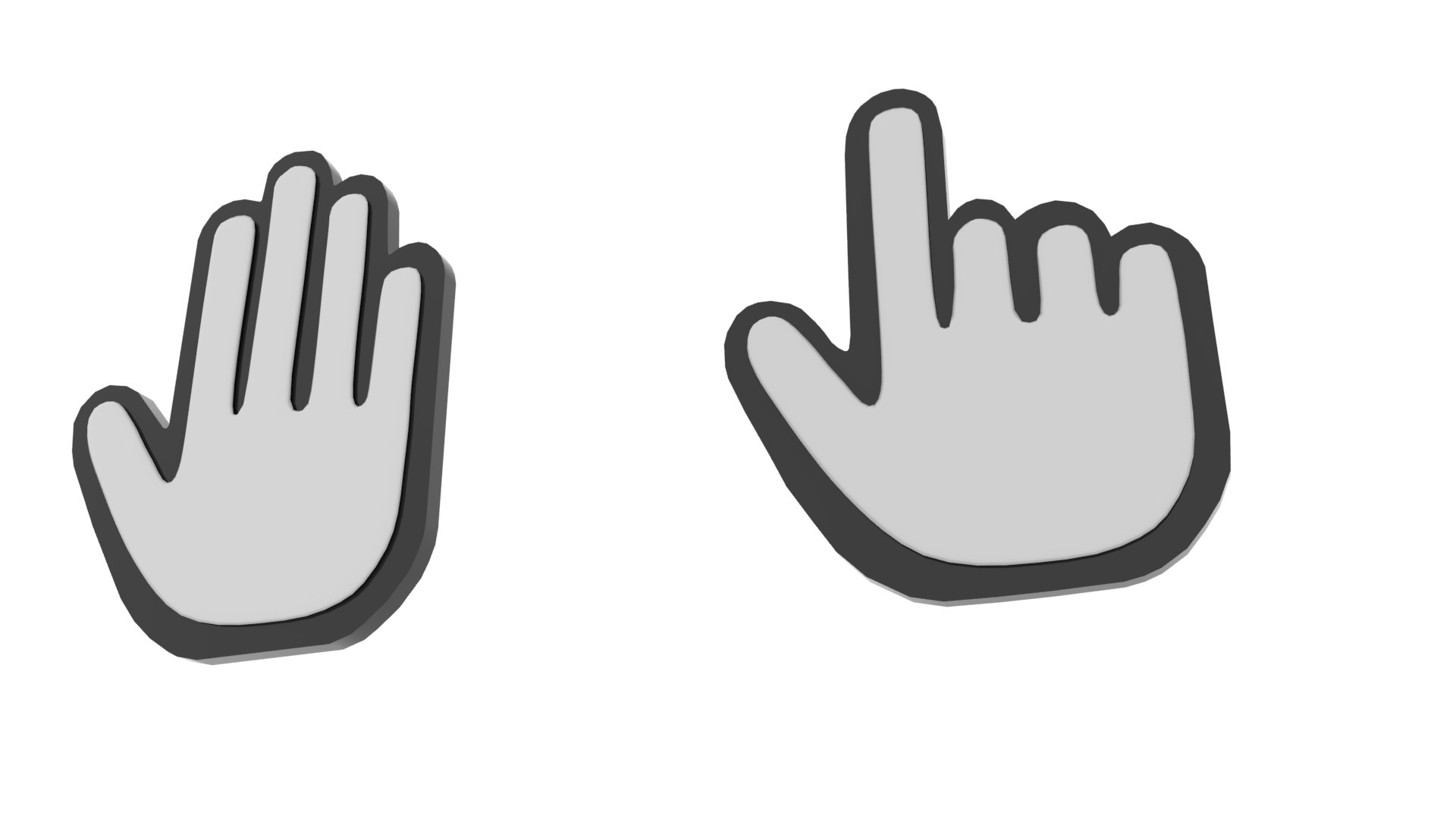 Computer Cursor Icon 3D Model - TurboSquid 2113758