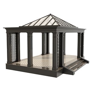 architecture gazebo pergola model