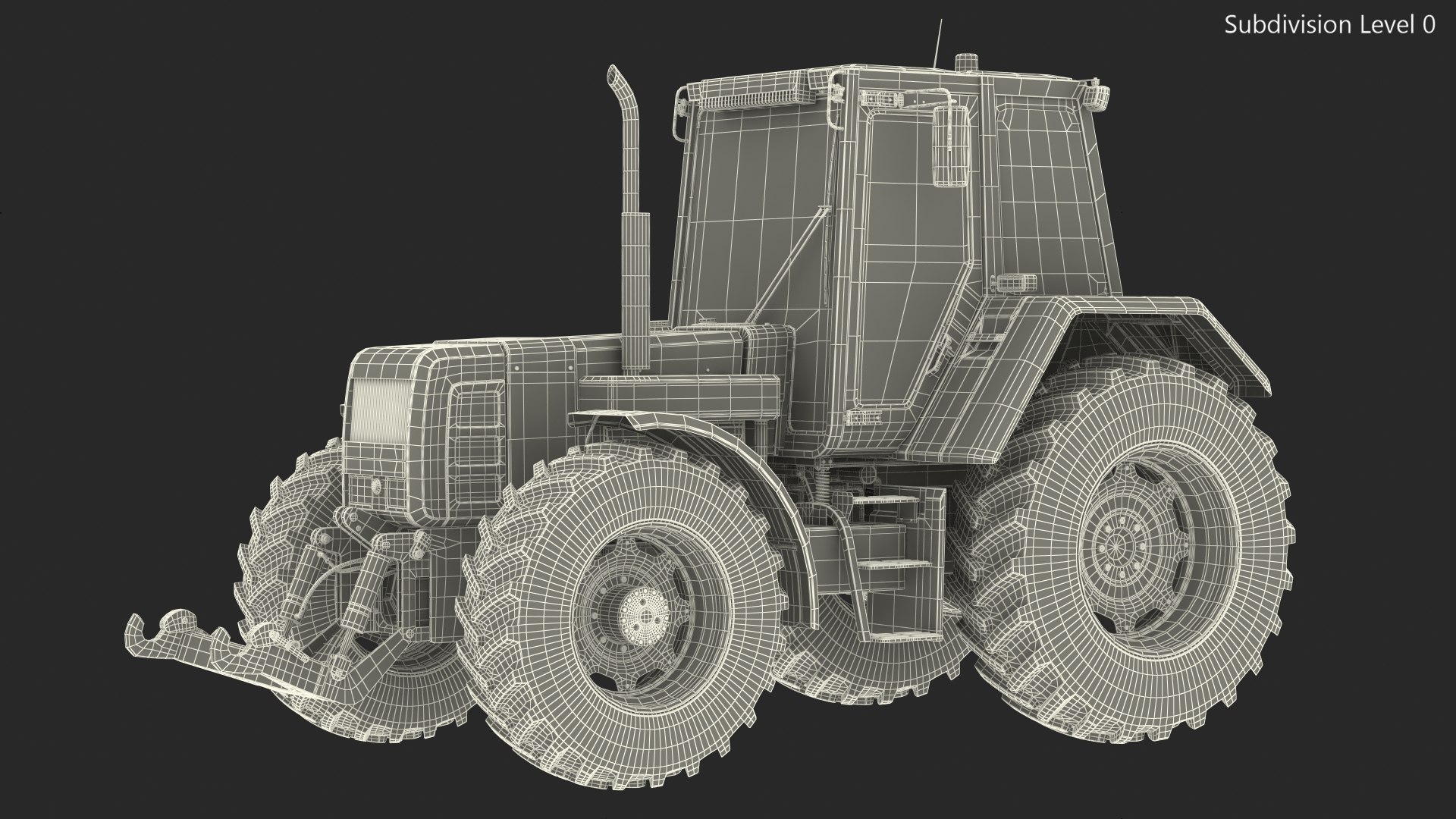 Wheel Tractor Clean Rigged 3D model - TurboSquid 1891338