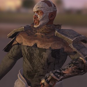 warrior strong fighter 3D model