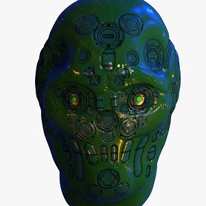 Gas mask respirator military combat 3D model