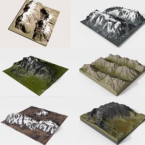3D Mountain model