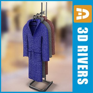 Bathrobes on rack by 3DRivers