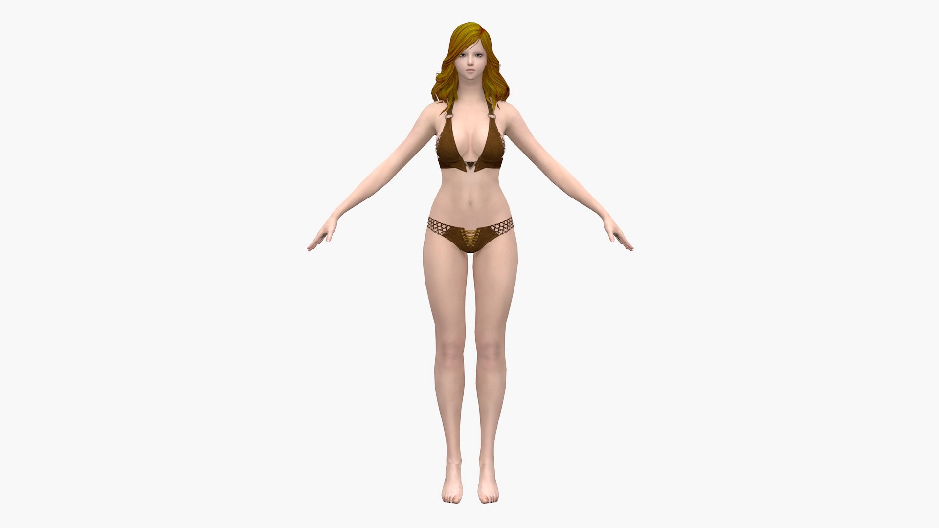 Woman Bikini 3d Turbosquid 1680464