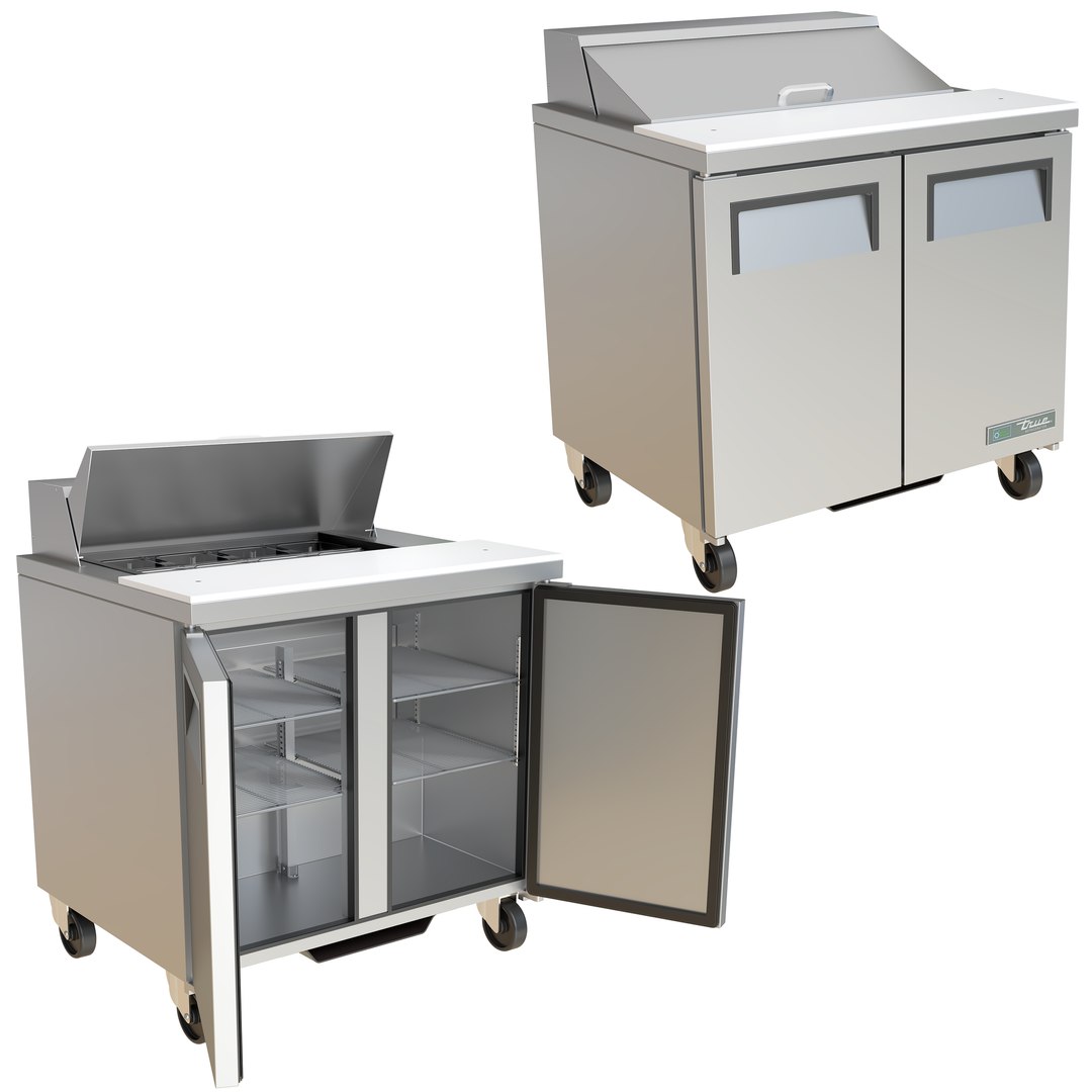 TRUE® BUNDLE: REFRIGERATOR / FREEZER + PREP TABLE 3D model https://p.turbosquid.com/ts-thumb/G9/t7Eyf6/et/02/png/1753111491/1920x1080/fit_q87/071310a682b3e2cc22168557cbf94871577825f9/02.jpg