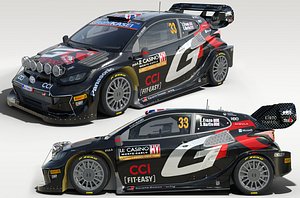 3D model 2024 Toyota Yaris WRC