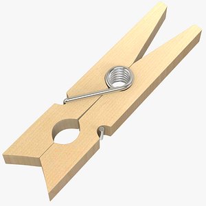 3d model clothes peg