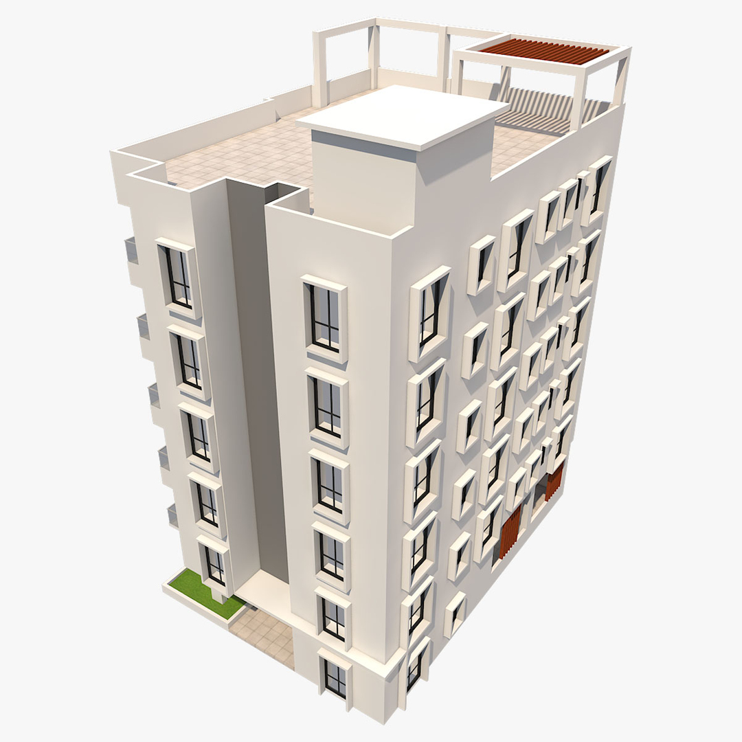 Free 3D model building apartment - TurboSquid 1380467