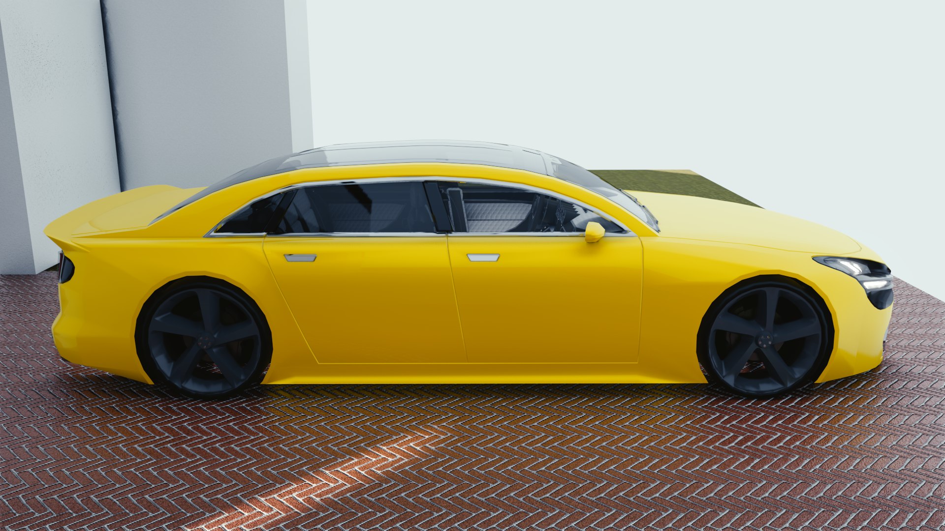 Free 3D car blender eevee brandless model - TurboSquid 1398140