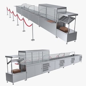 Refrigerated Display Case Self Service Line model