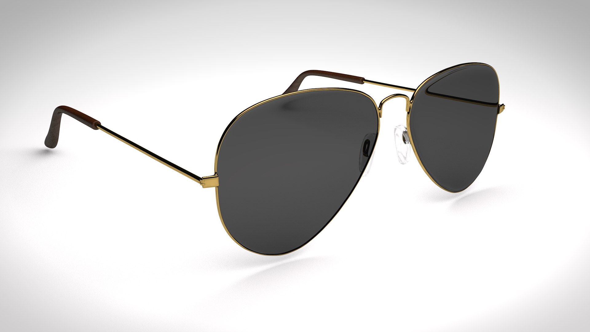 3d aviator sunglasses model