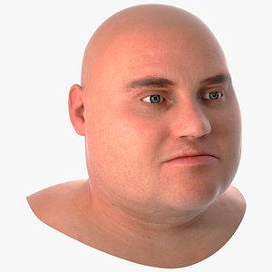 Head Model of Overweight Male model
