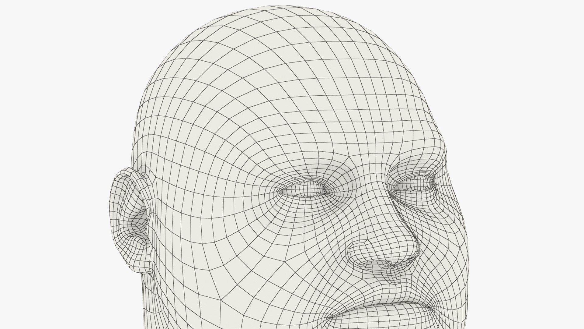 Head Model Of Overweight Male Model - TurboSquid 2459927