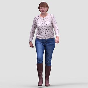 realistic human 3d model