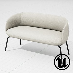 unreal halle nest sofa 3d model