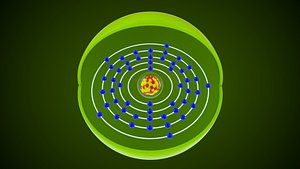 3D Antimony Chemical Element