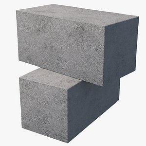 Concrete Solid Brick 3D model